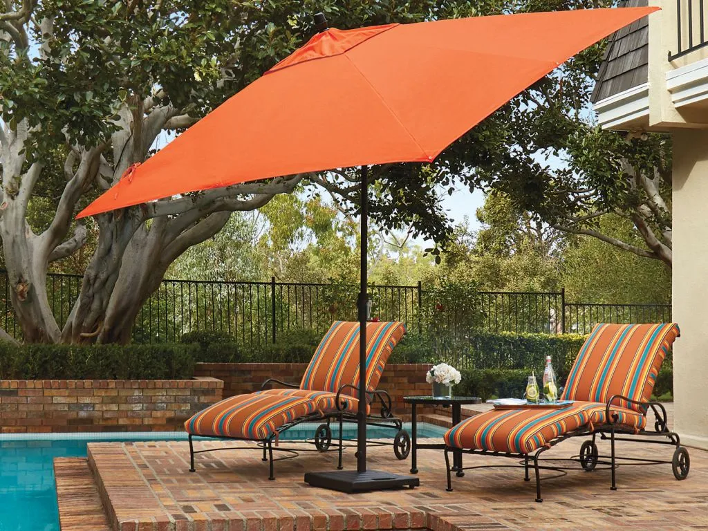 Outdoor Space with Umbrellas